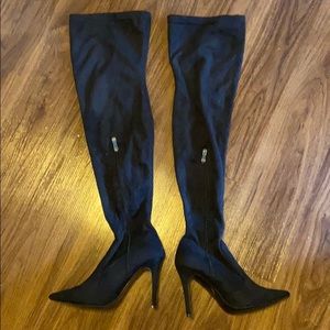 Fashion Nova thigh high boots